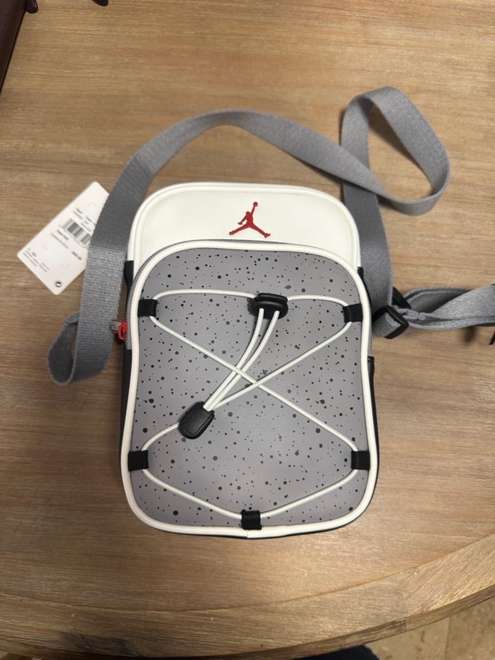 Jordan Men’s Gray, White and Red Crossbody Belt Bag